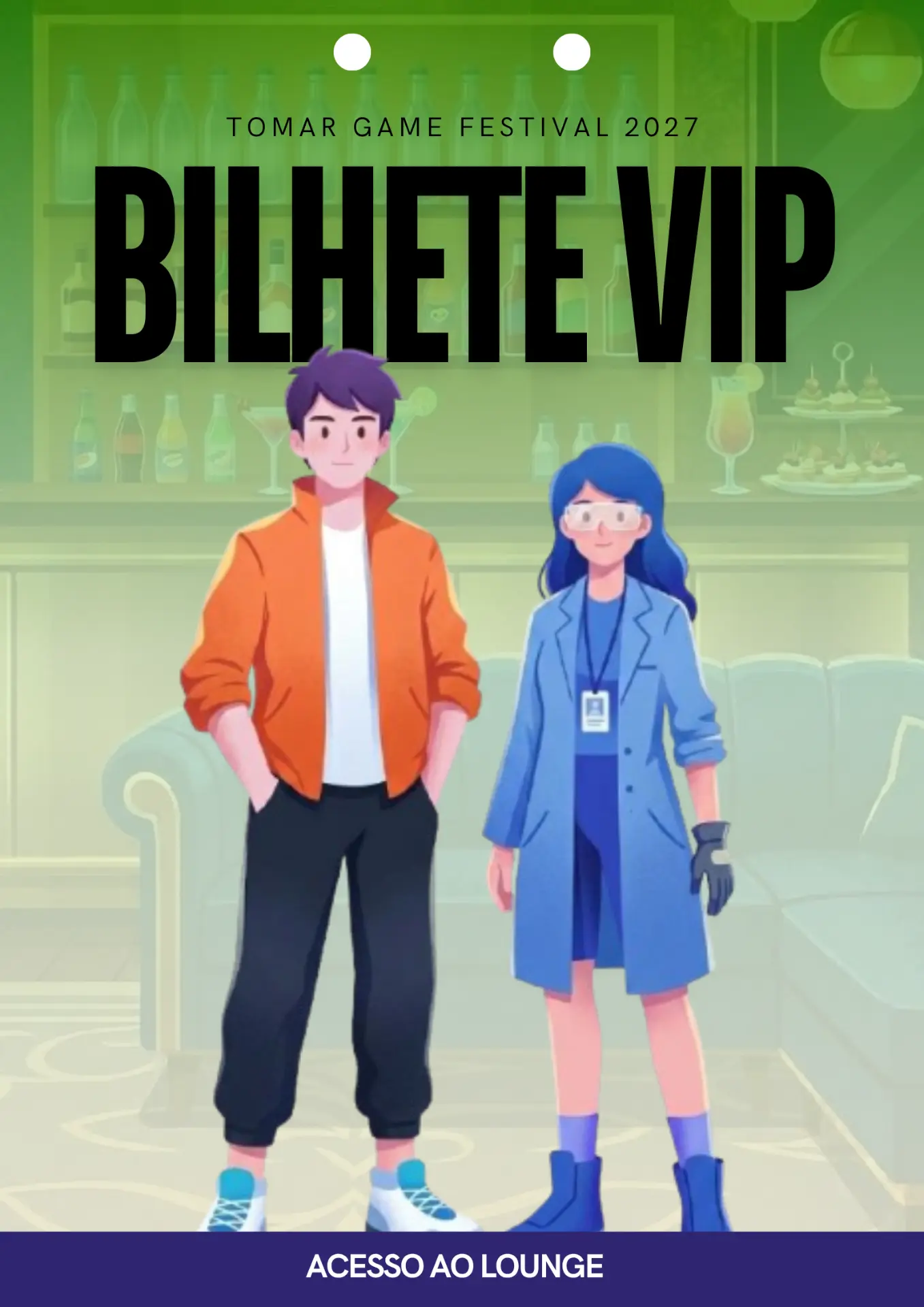 Arte do Bilhete VIP